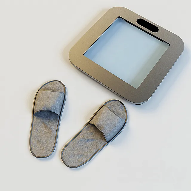 Scales and slippers 3ds Max