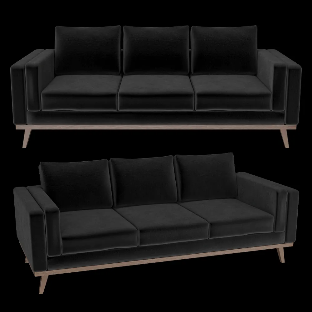 Scandicsofa – Sofa Nenuphar 3 seater 2 3ds Max