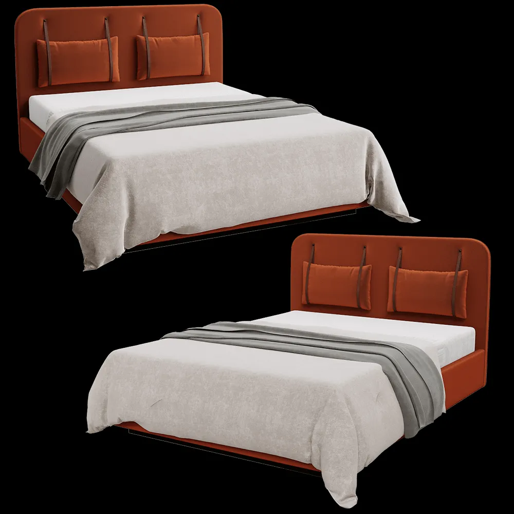 Scandicsofa – Velvet bed Rejse 3ds Max
