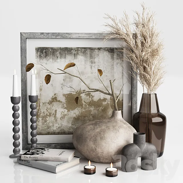 Scandinavian Decorative Set 02 3ds Max