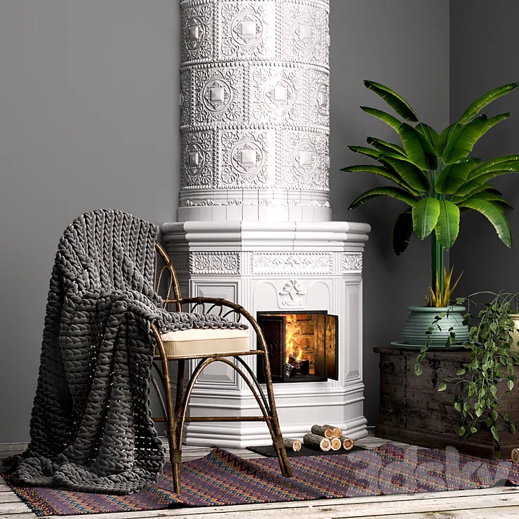 Scandinavian decorative set 3DS Max