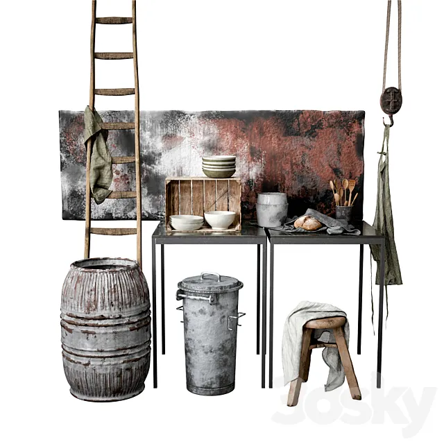 Scandinavian Decorative Set 3DSMax File