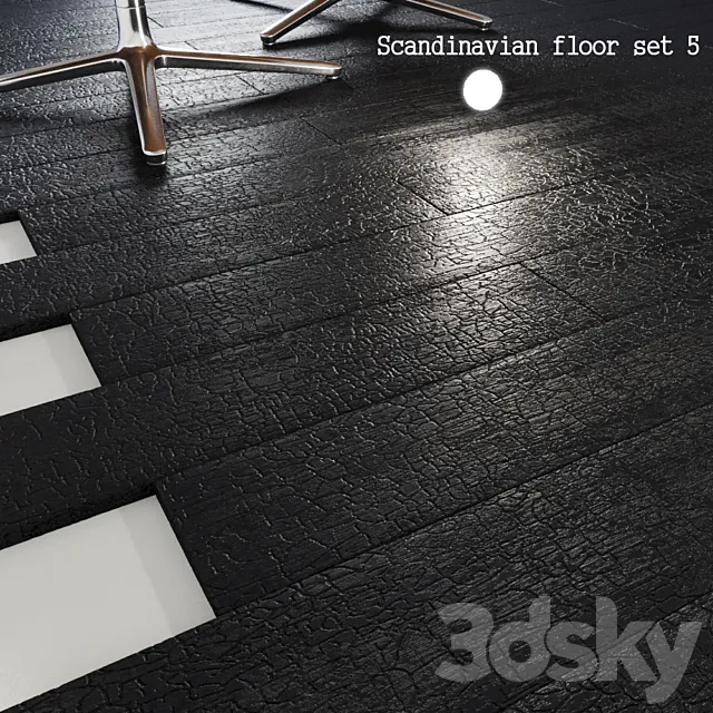 Scandinavian floor set 5 3ds Max