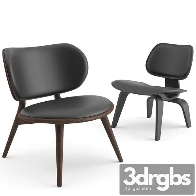 Scandinavian lounge chairs by mater and vitra