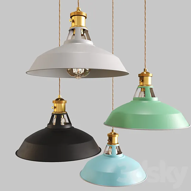 Scandinavian pendant lights 044 3DS Max Model