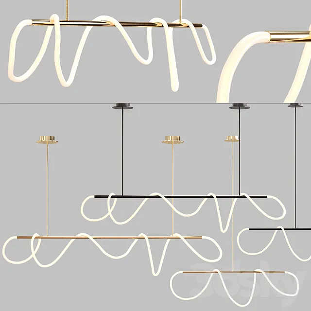 Scandinavian pendant lights 048 3DS Max Model