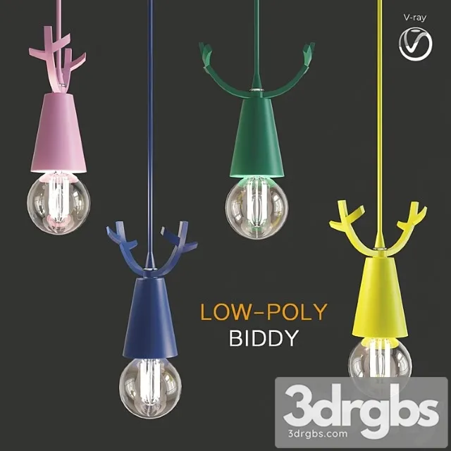 Scandlight biddy chandelier (low poly) 3dsmax Download