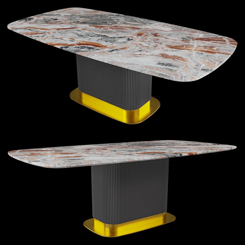 SCAPPINI HOME  – Dining table Rock 3ds Max