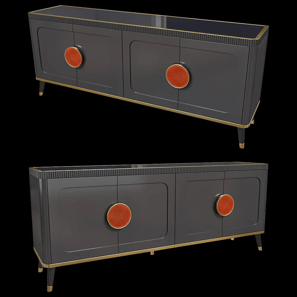 SCAPPINI HOME  – Living room cabinet FACE 3ds Max