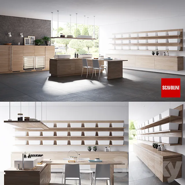 Scavolini Ki Kitchen 3DS Max Model