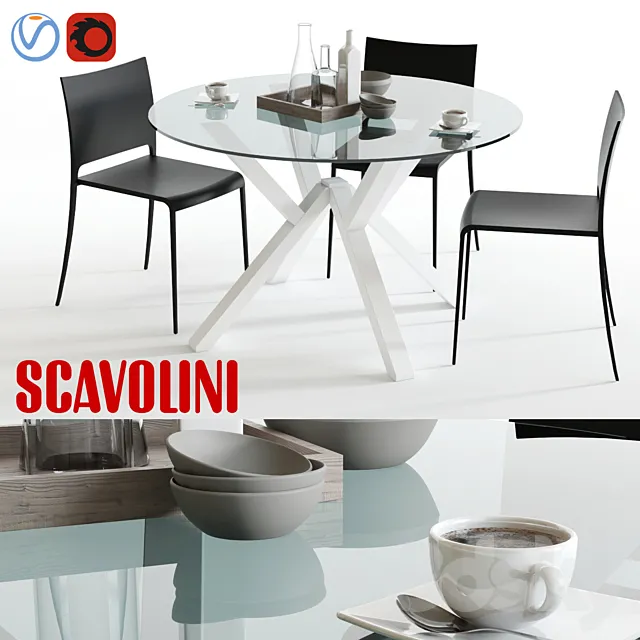 Scavolini Shangai and Mya 3DS Max Model