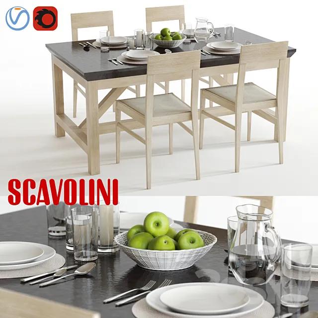 scavolini social floating and happening 3ds Max