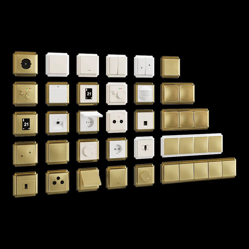 Schneider Electric – Sockets and switches Antique 3ds Max