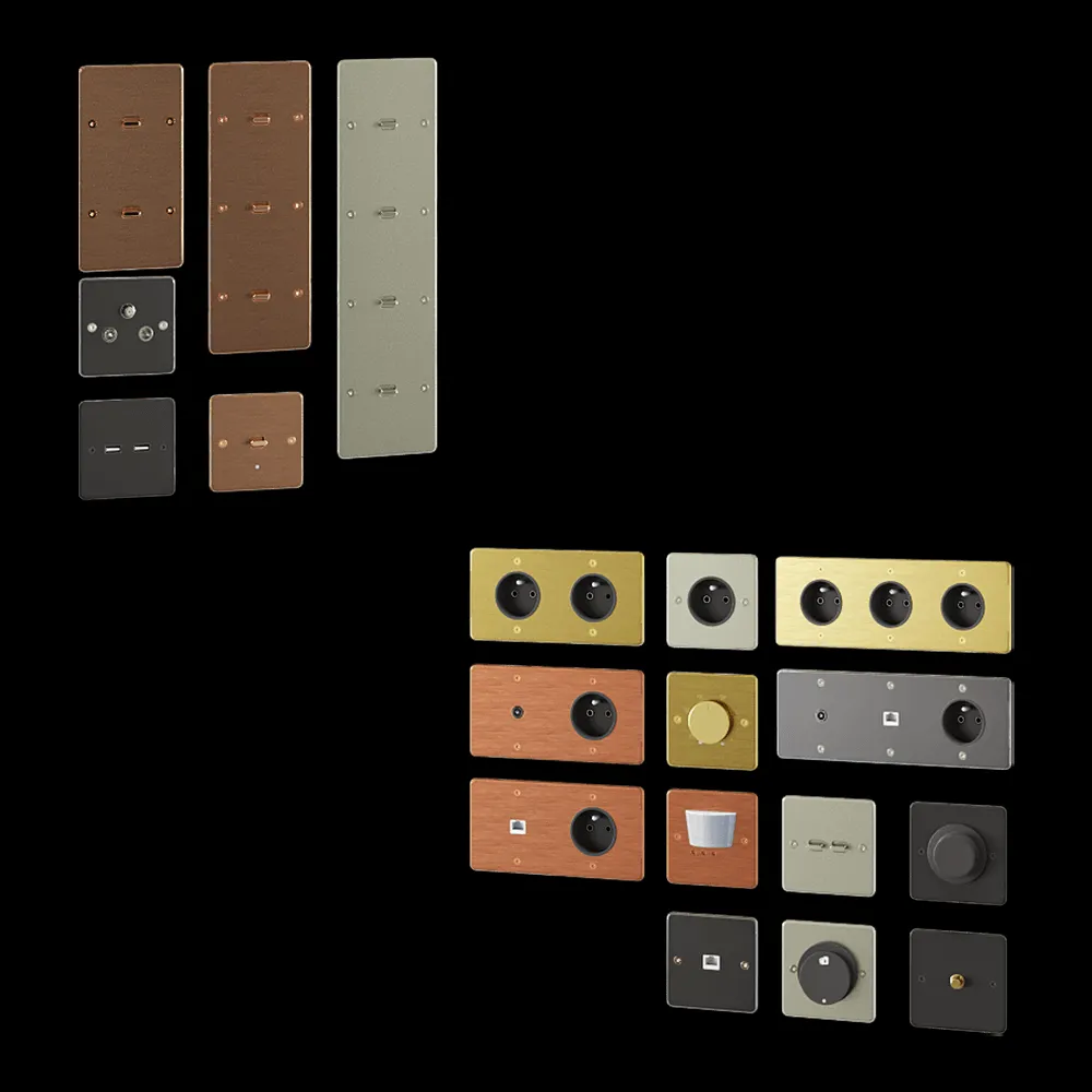 Schneider Electric – Sockets and switches Sequence 5 3ds Max