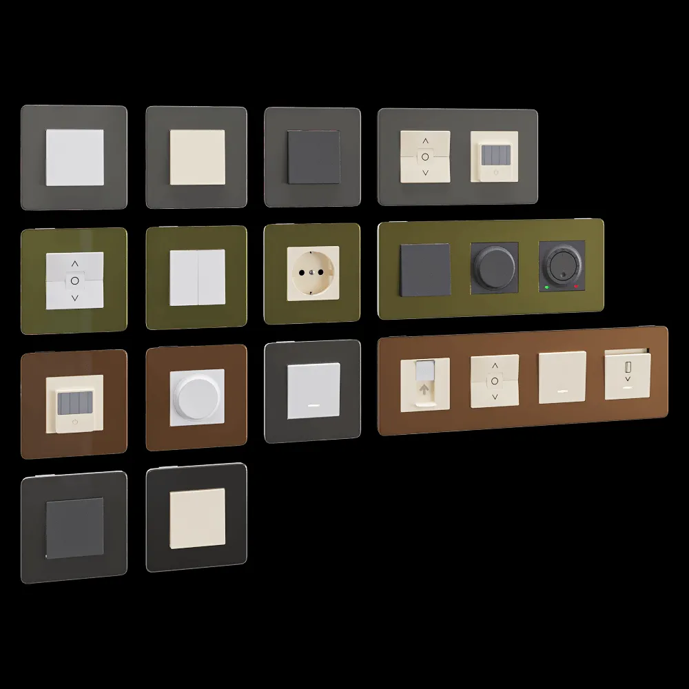 Schneider Electric – Sockets and switches Unica Studio 3 3ds Max