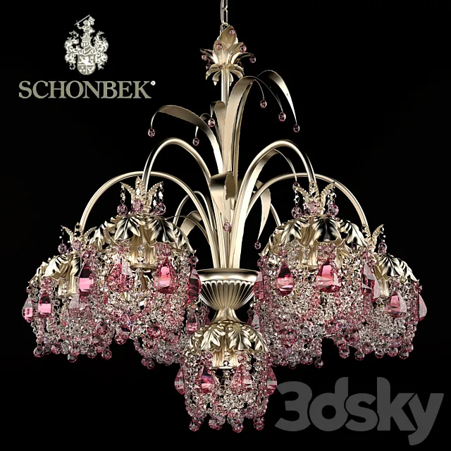 Schonbek Rondelle chandelier 1267 3DSMax File