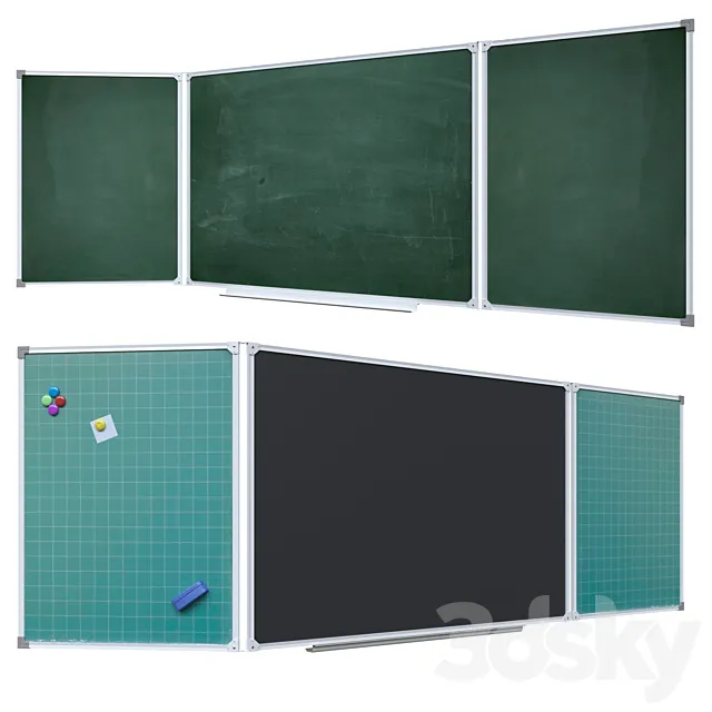 school chalk board 3DS Max Model