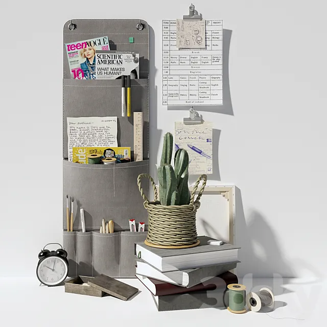 School set 3ds Max