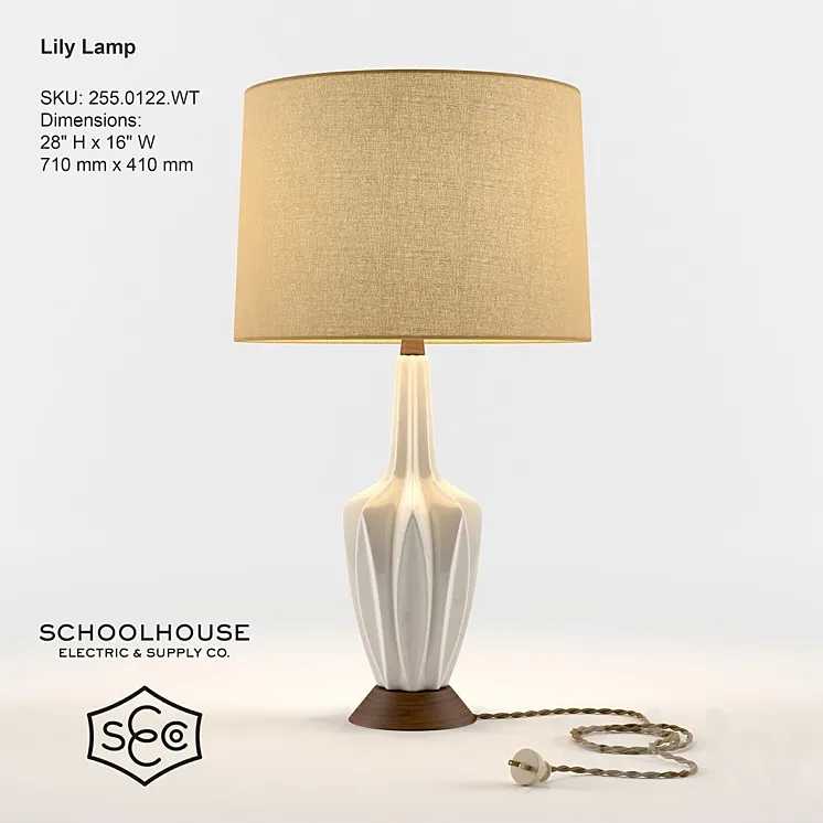 Schoolhouse Electric – Lily Lamp 3DS Max