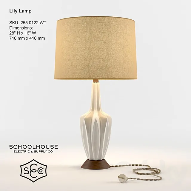Schoolhouse Electric – Lily Lamp 3DSMax File