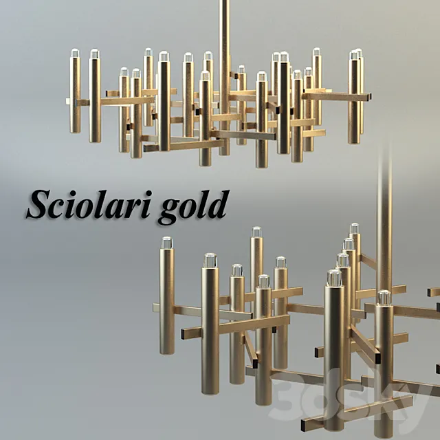 Sciolari gold 3ds Max