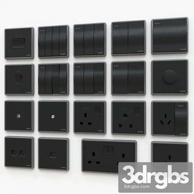 Scneme wall switches & sockets