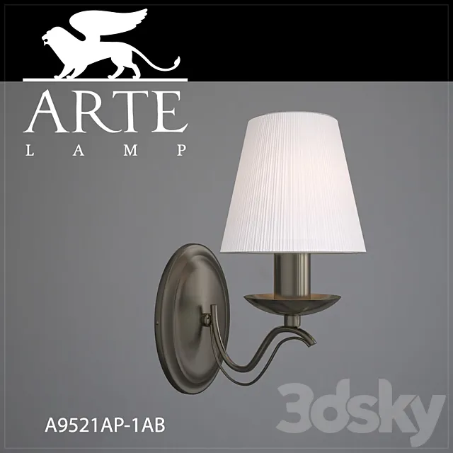 Sconce Arte Lamp A9521AP-1AB 3DS Max Model