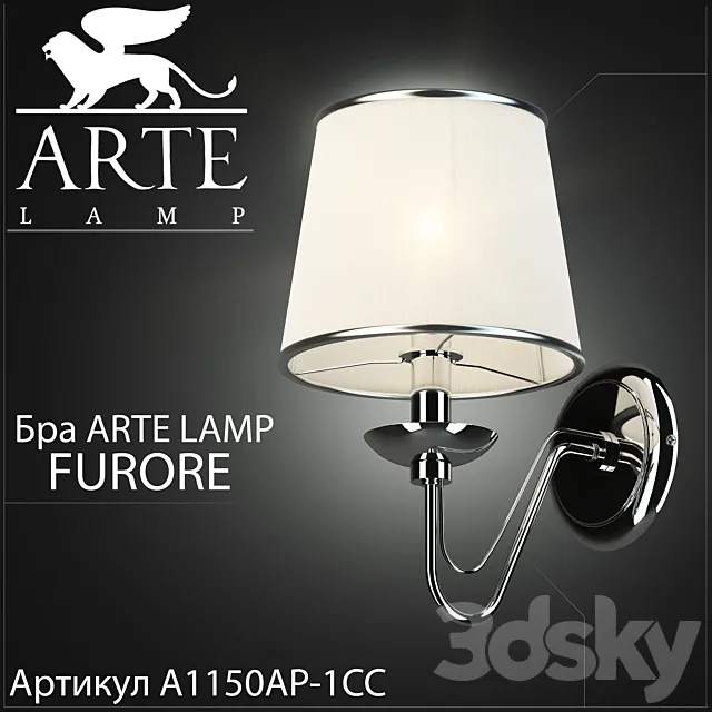 Sconce Arte lamp Furore A1150AP-1CC 3DSMax File