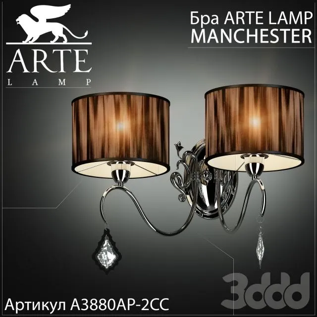 Sconce Arte lamp Manchester A3880AP-2CC 3dsMax Model