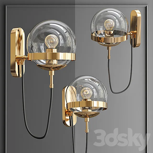 Sconce Ball and String 3DS Max Model