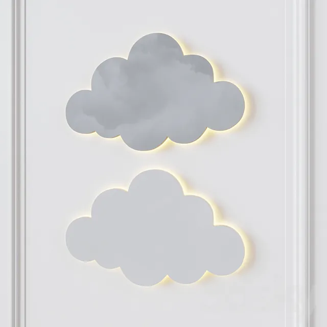 Sconce Cloud and Cloud 3DS Max Model