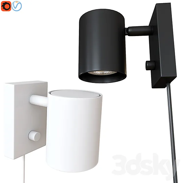 Sconce IKEA NYMÅNE 3ds Max