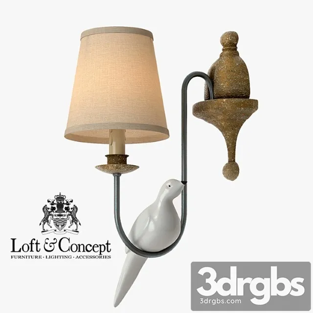 Sconce Norman Bird Wall Lamp One 3dsmax Download