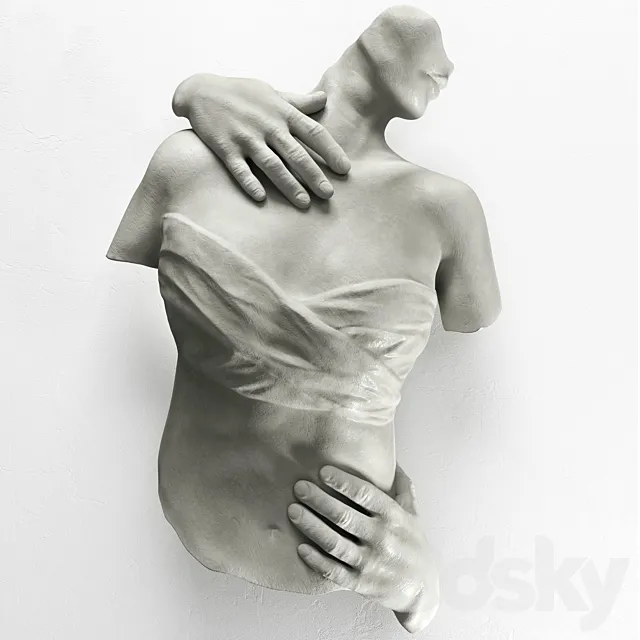 Sconce Sculpture Female Torso 3DSMax File
