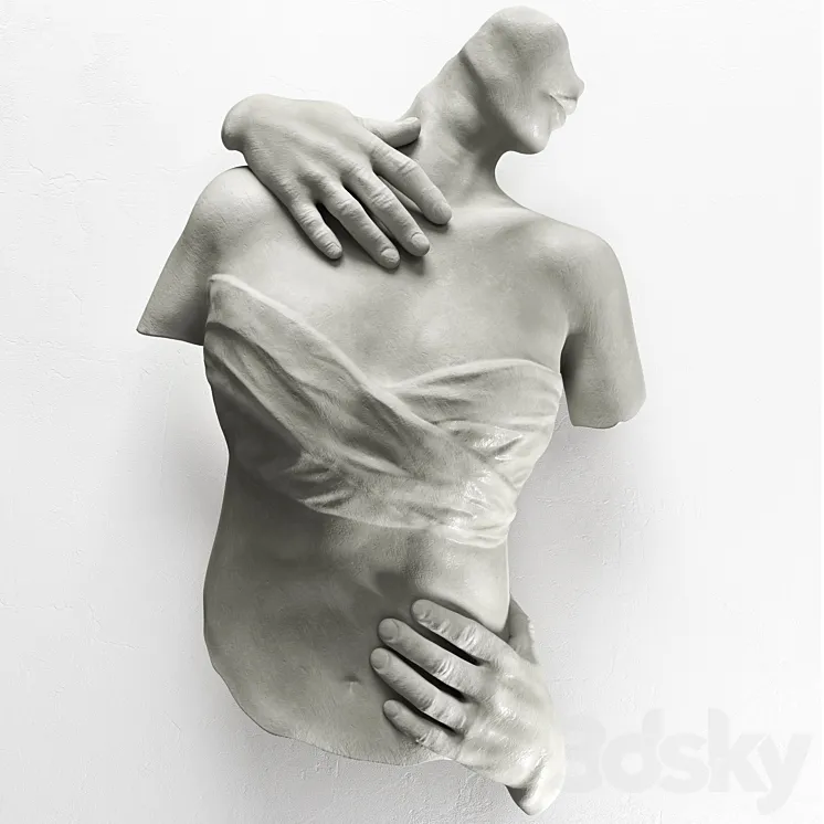 Sconce Sculpture Female Torso 3DS Max Model
