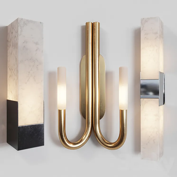 Sconce set by Kelly Wearstler 3DS Max
