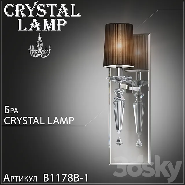 Sconces Crystal Lamp Falcetto B1178B-1 3DSMax File
