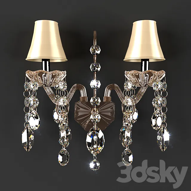 Sconces CRYSTAL LUX SIENA AP2 3ds Max