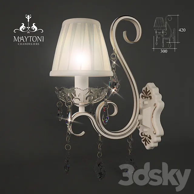 sconces maytoni ARM288-01-G 3DSMax File