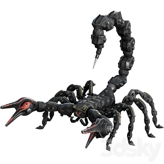 Scorpion Robot 3DS Max Model