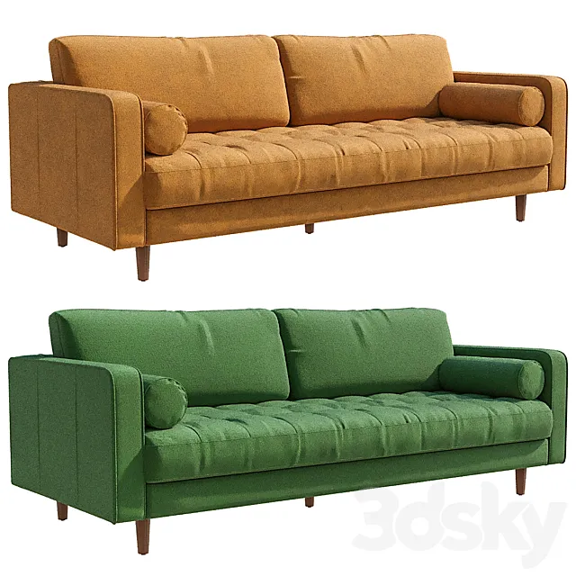 Scott 3 seater sofa 3ds Max