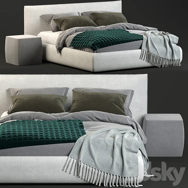 Scott Meridiani Bed 3DS Max