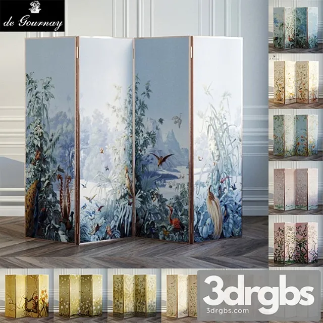 Screen covers with wallpaper de gournay