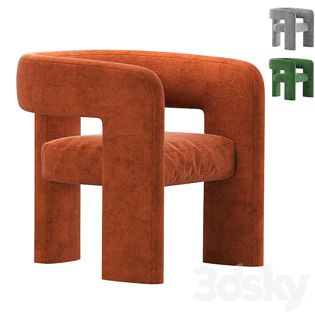 Sculpt Chair by Crate & Barrel 3ds Max