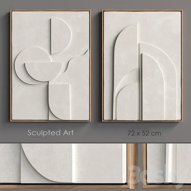 Sculpted Art4 relief 3DS Max