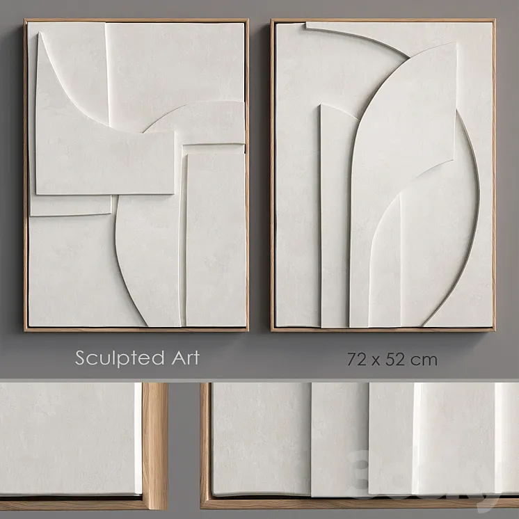 Sculpted Art6 relief 3DS Max