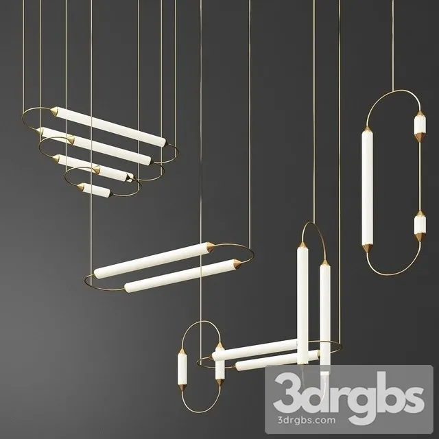 Sculptural Ornamental Lighting from Giopato Coombes 3dsmax Download