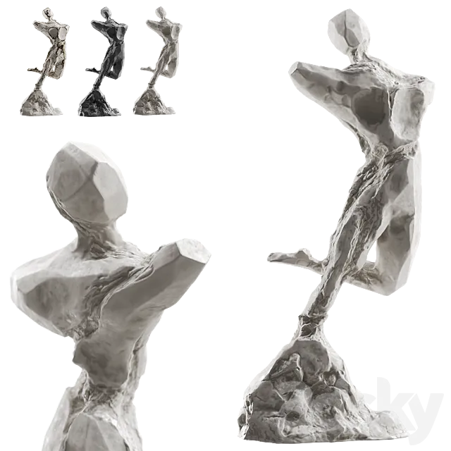 Sculpture Abstract human 01 3ds Max