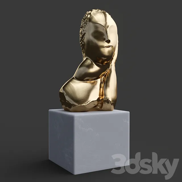 Sculpture Brancusi 3ds Max