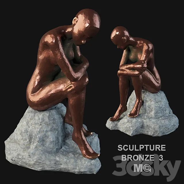 Sculpture bronze 3DS Max Model